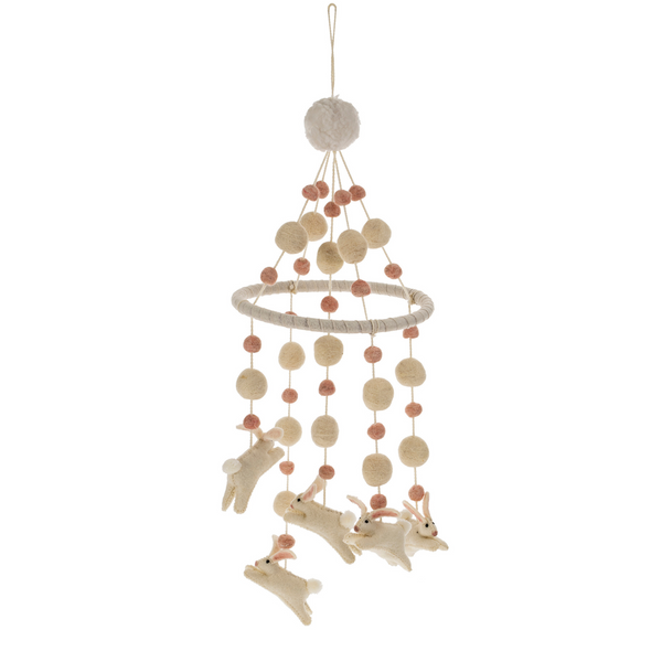 Floating Felt Bunny Mobile