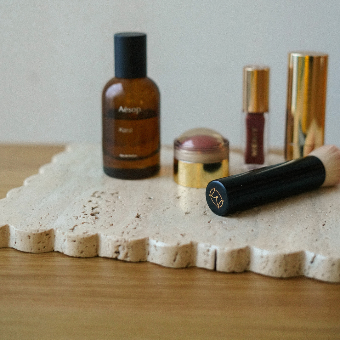 Travertine Scallop Tray