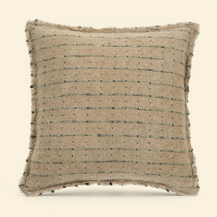 Woven Grid Toss Pillow