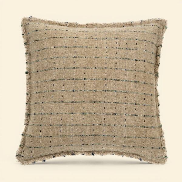 Woven Grid Toss Pillow