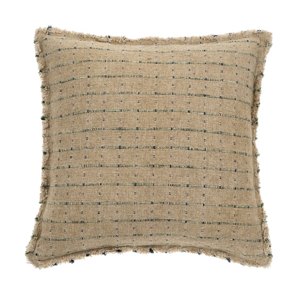 Woven Grid Toss Pillow