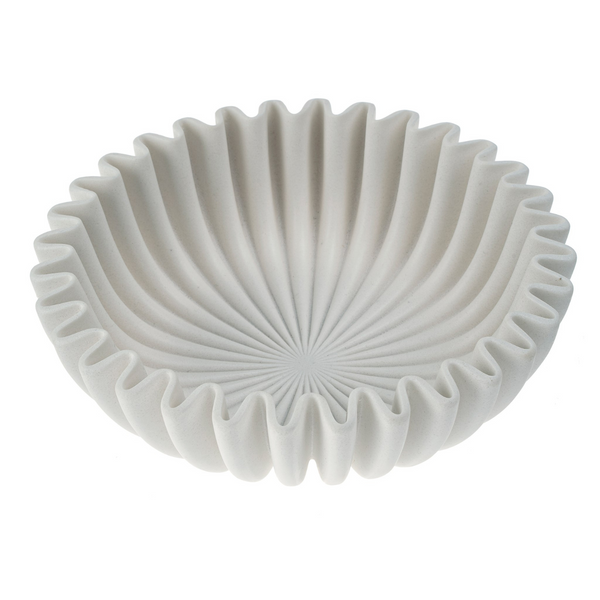 Fluted White Bowl