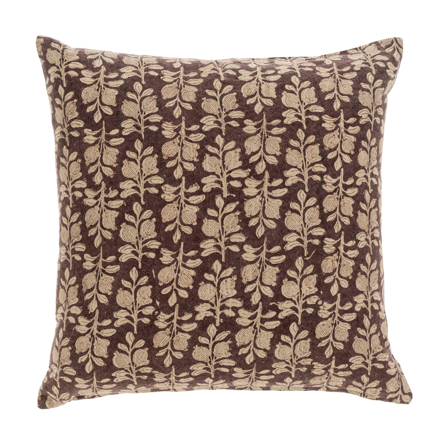 Bud Block Plum Toss Pillow