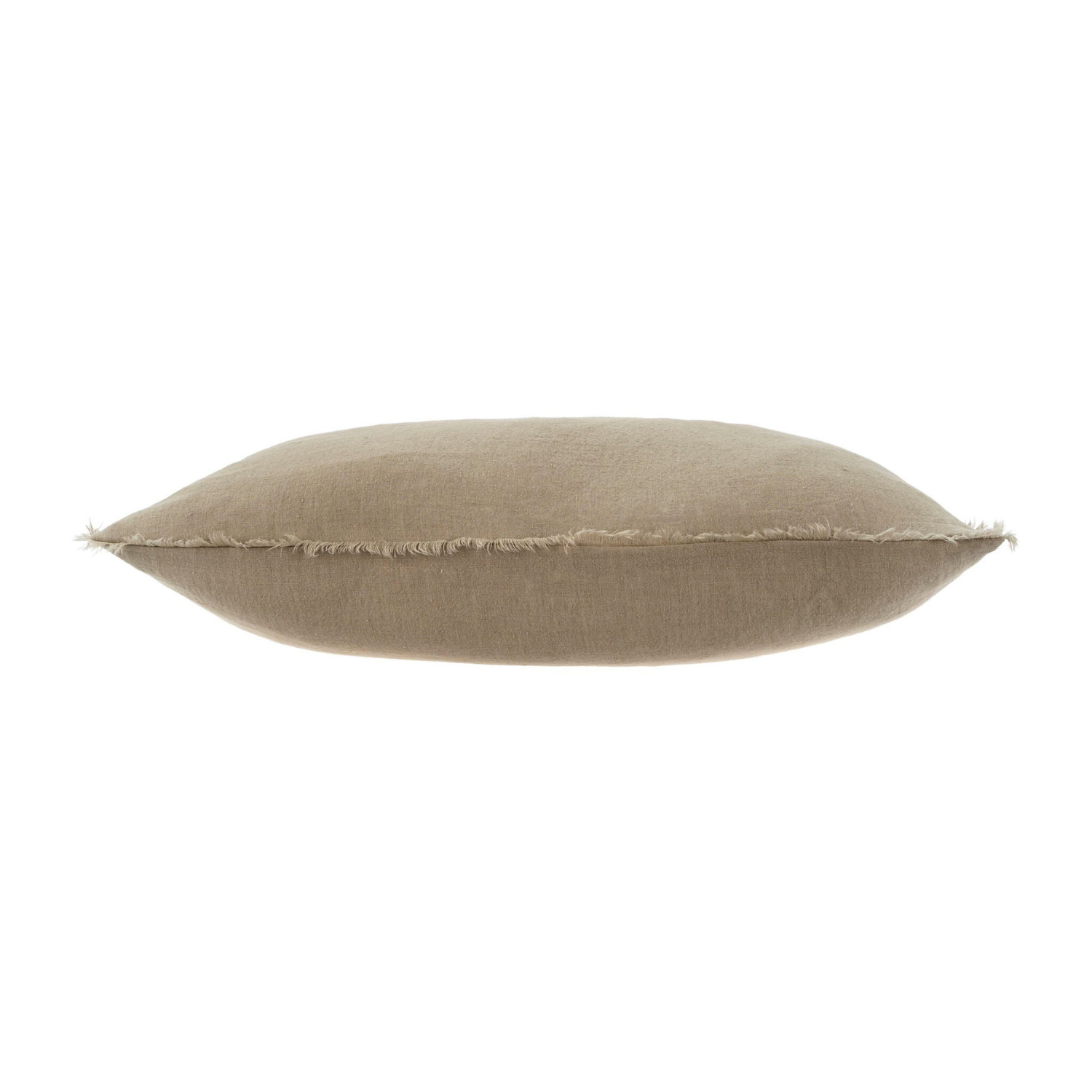 Cambri Driftwood Linen Kidney Pillow