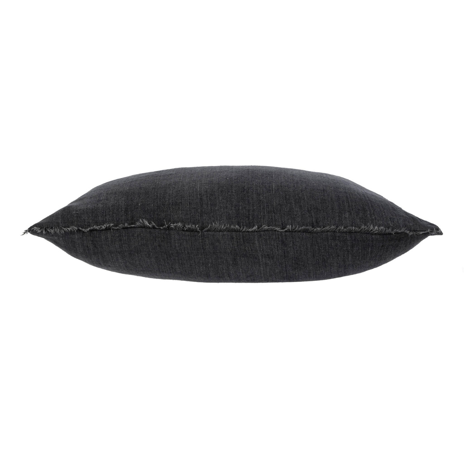 Cambri Charcoal Linen Kidney Pillow