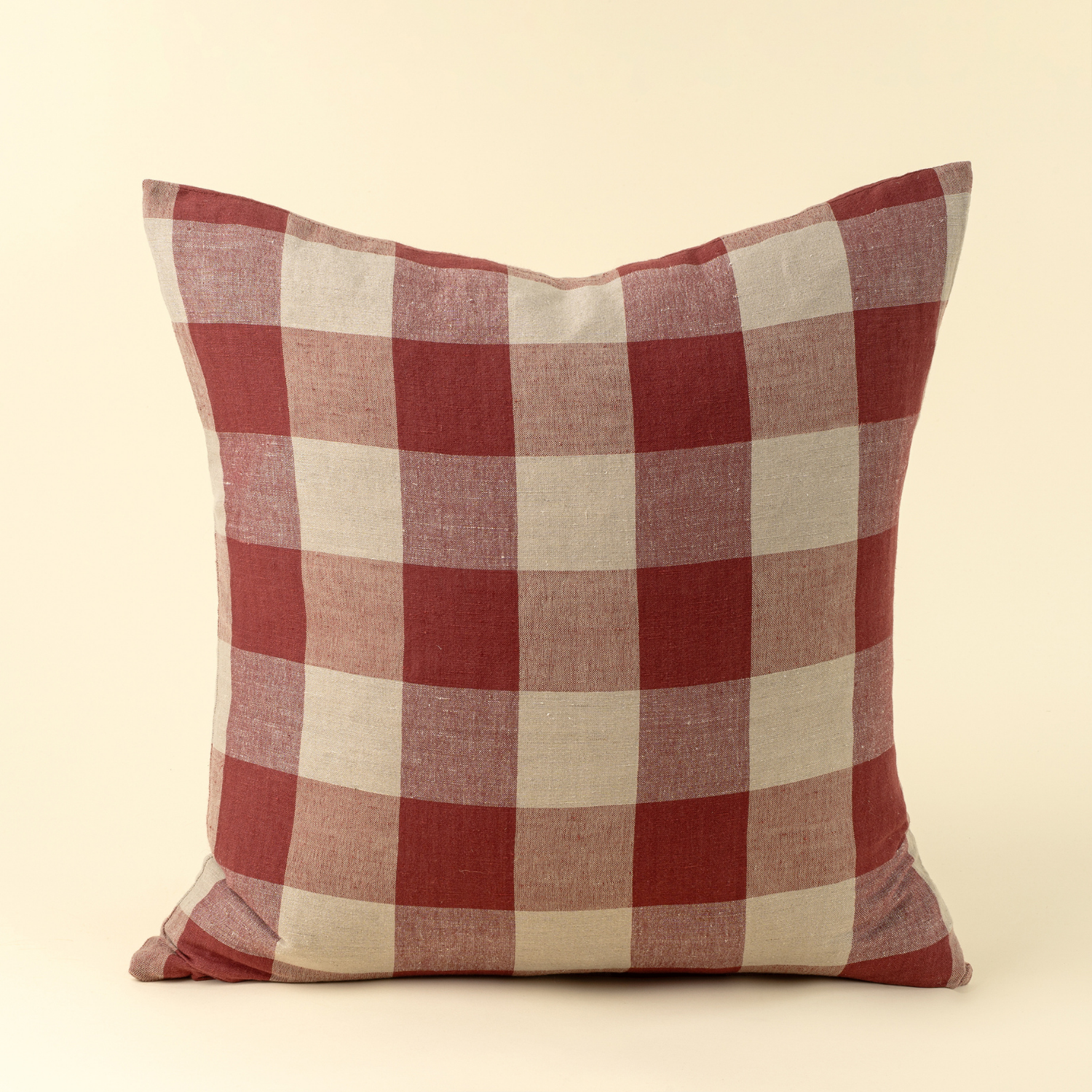 Red Gingham Toss Pillow