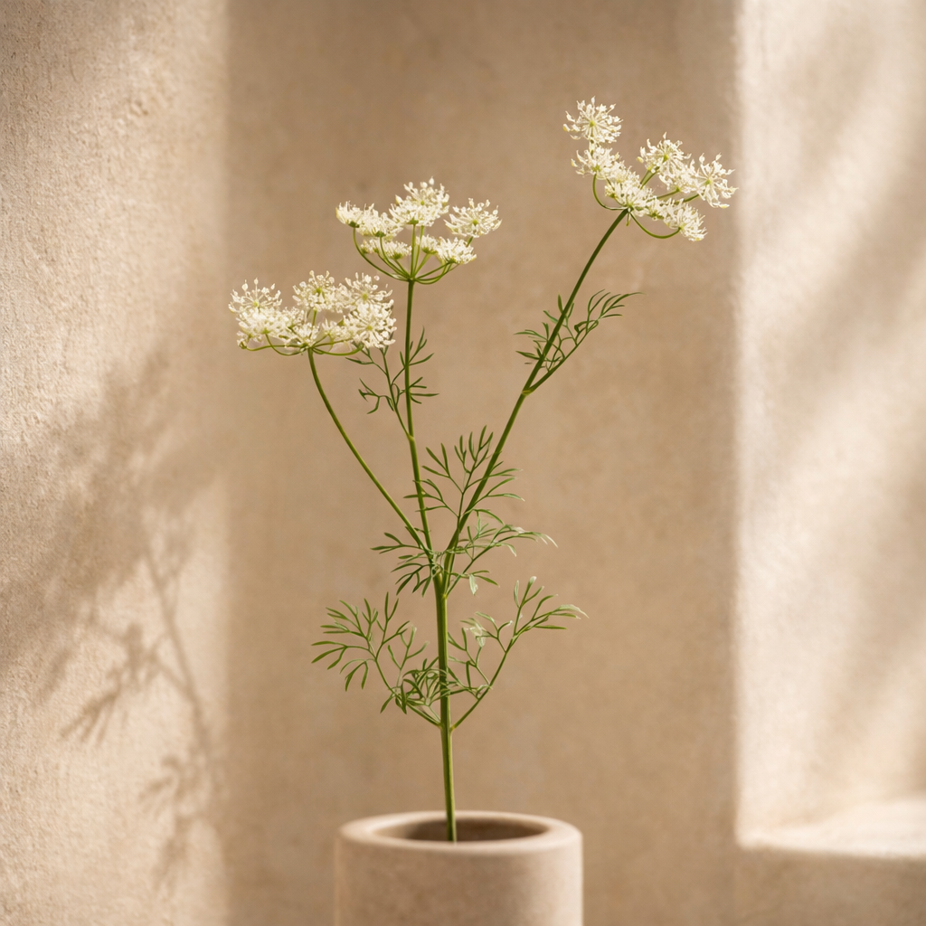 Artificial White Queen Annes Lace Spray