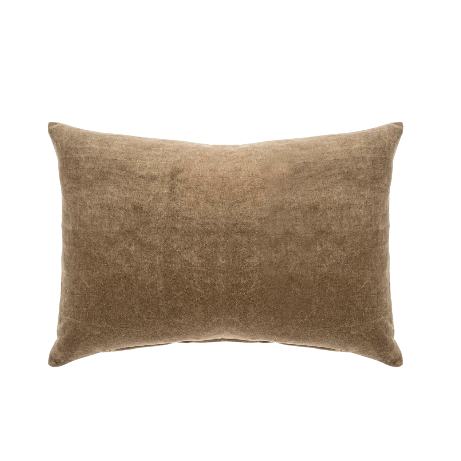 Velvet Carob Kidney Toss Pillow