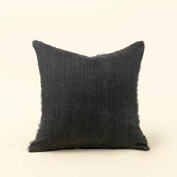Cambri Charcoal Linen Pillow