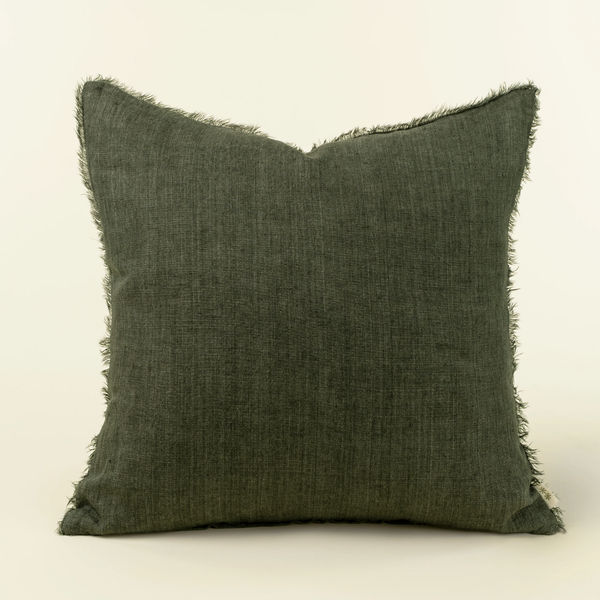 Cambri Avocado Linen Pillow