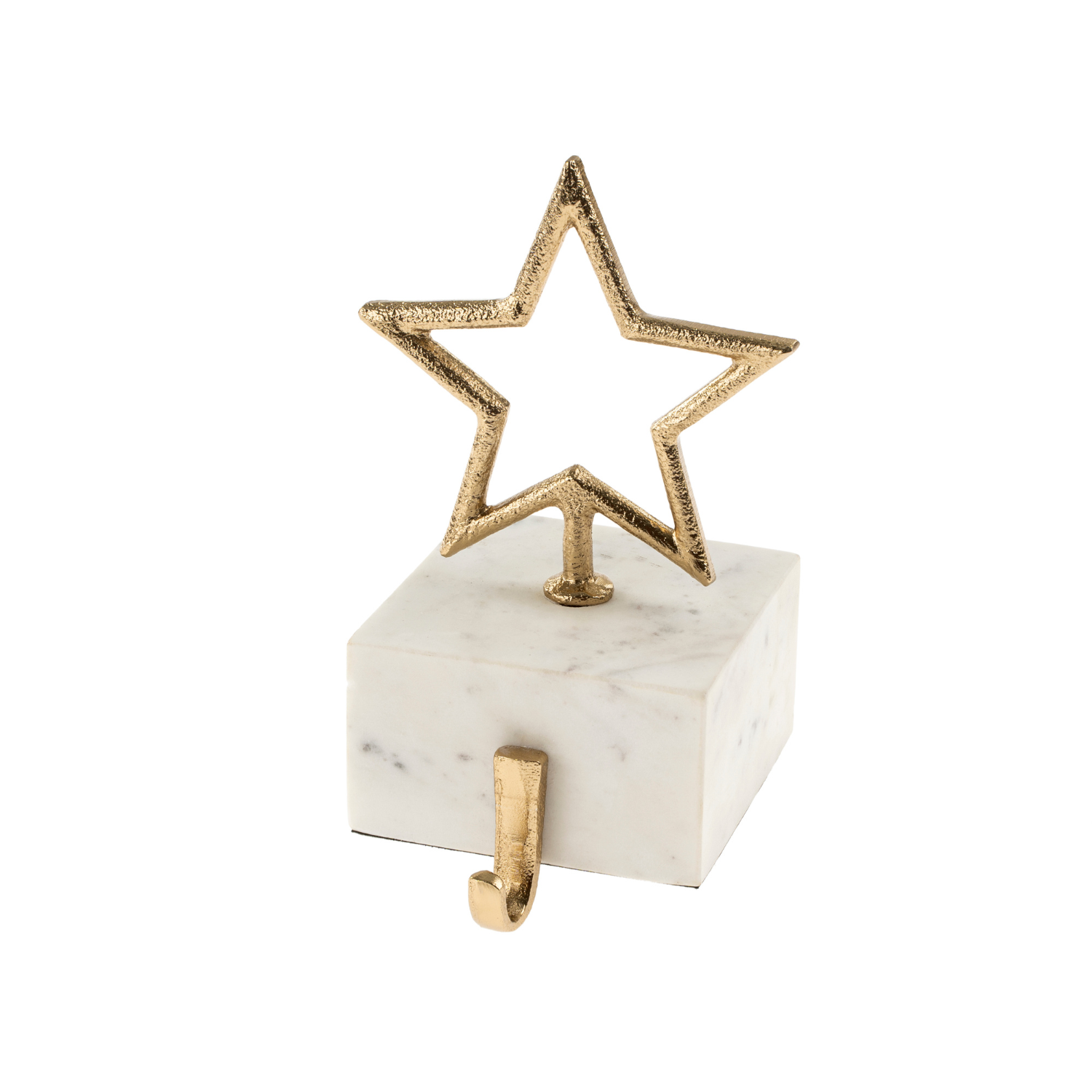 Glimmering Gold Marble Stocking Holders