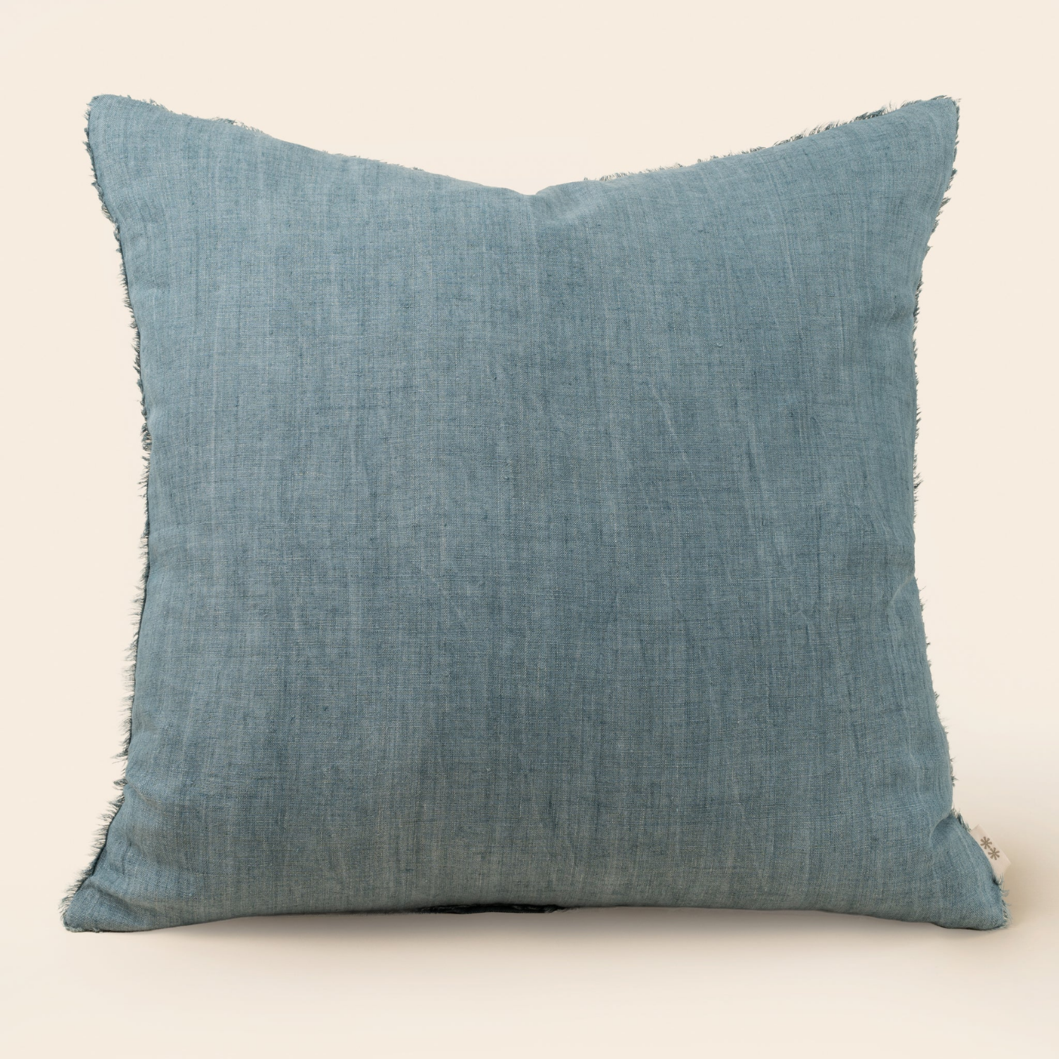 Cambri Arctic Blue Linen Pillow
