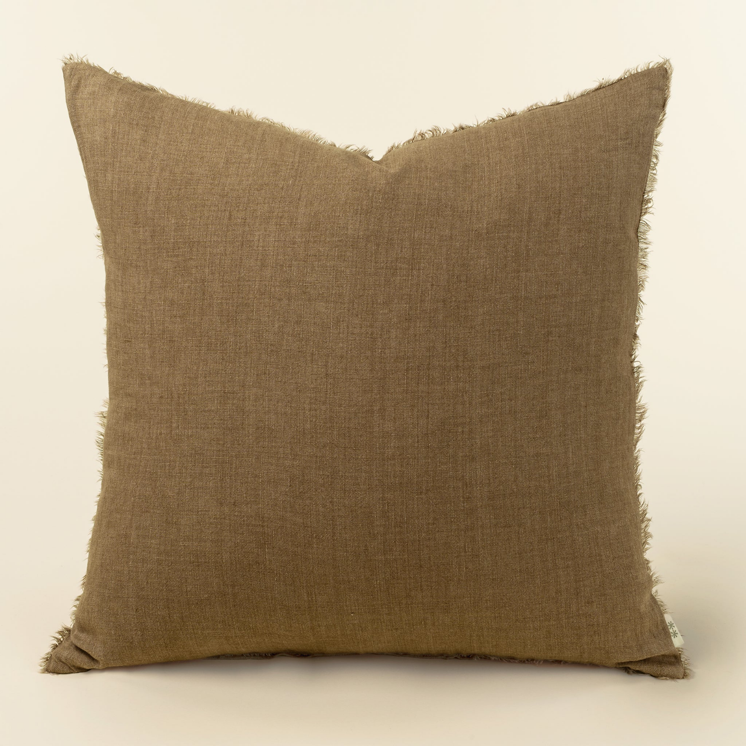 Cambri Hazelnut Linen Pillow
