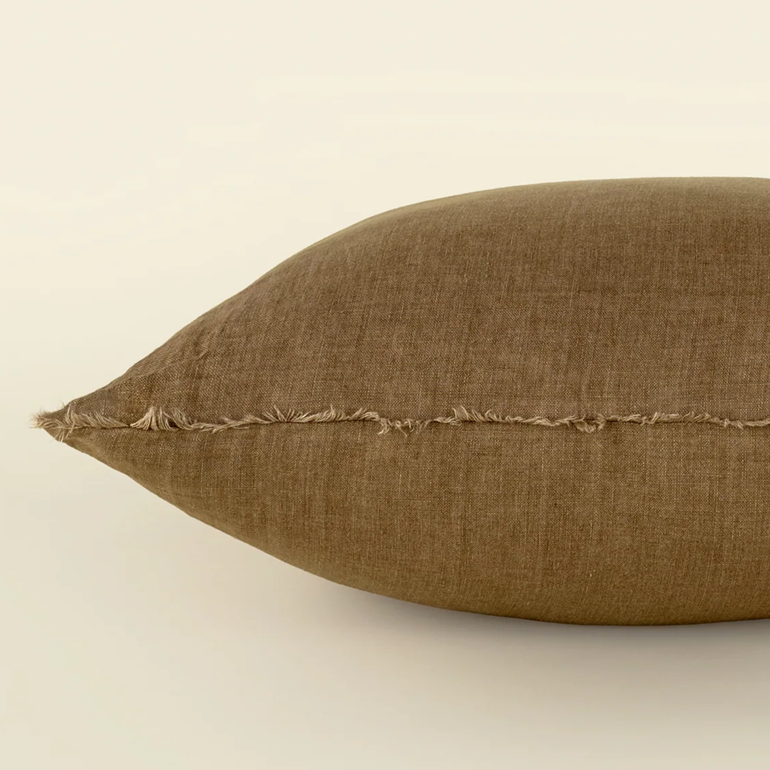 Cambri Hazelnut Linen Pillow