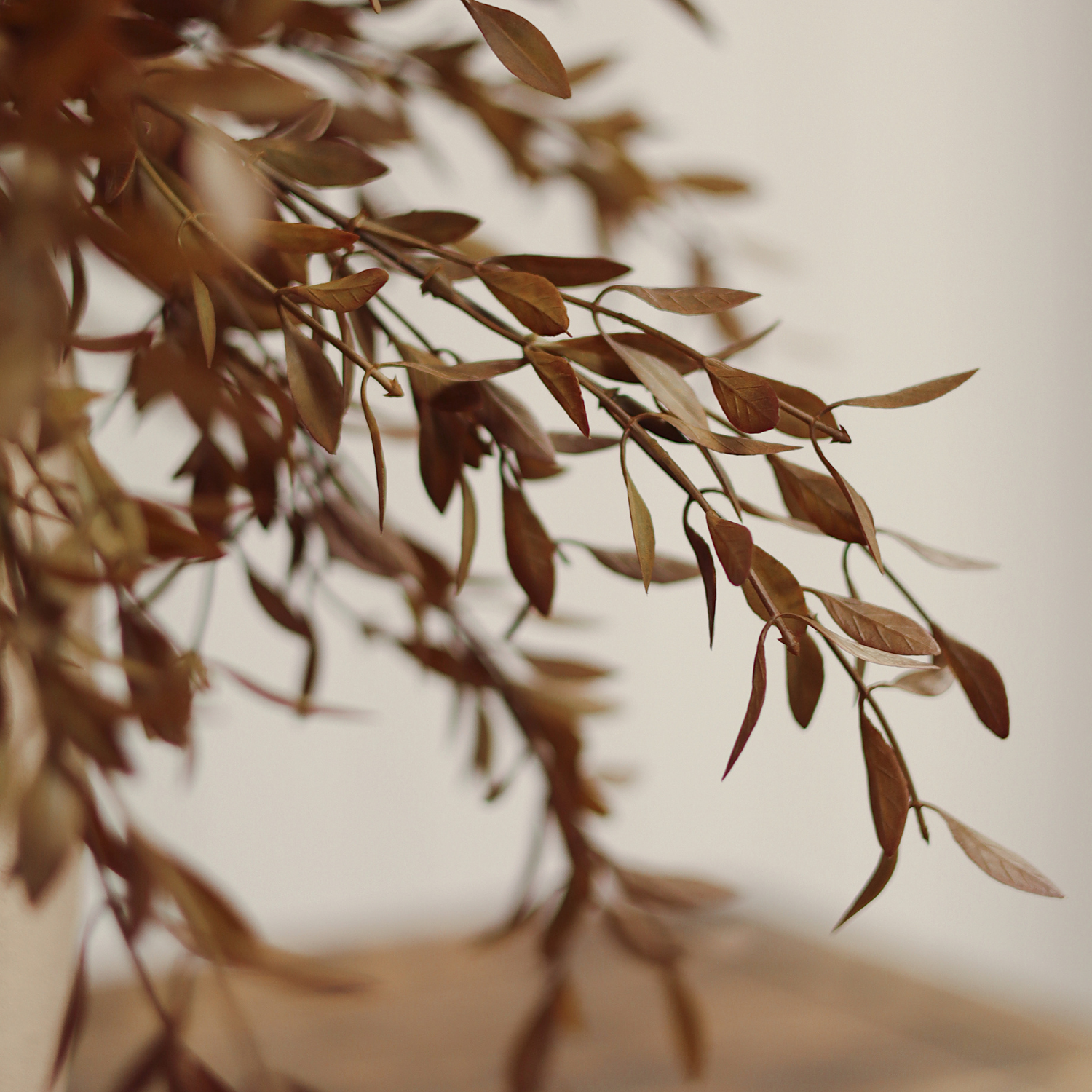 Artificial Harvest Willow Leaf Stem