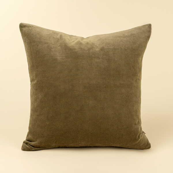 Velvet Olive Toss Pillow