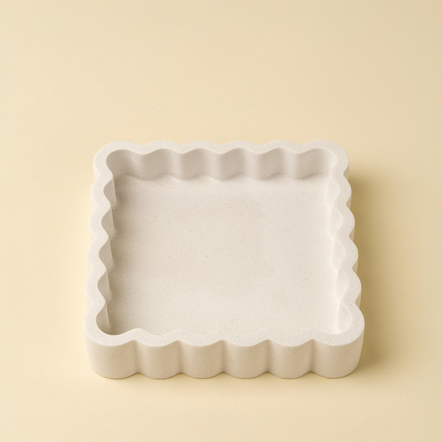 Scalloped Marble Jewelry Tray