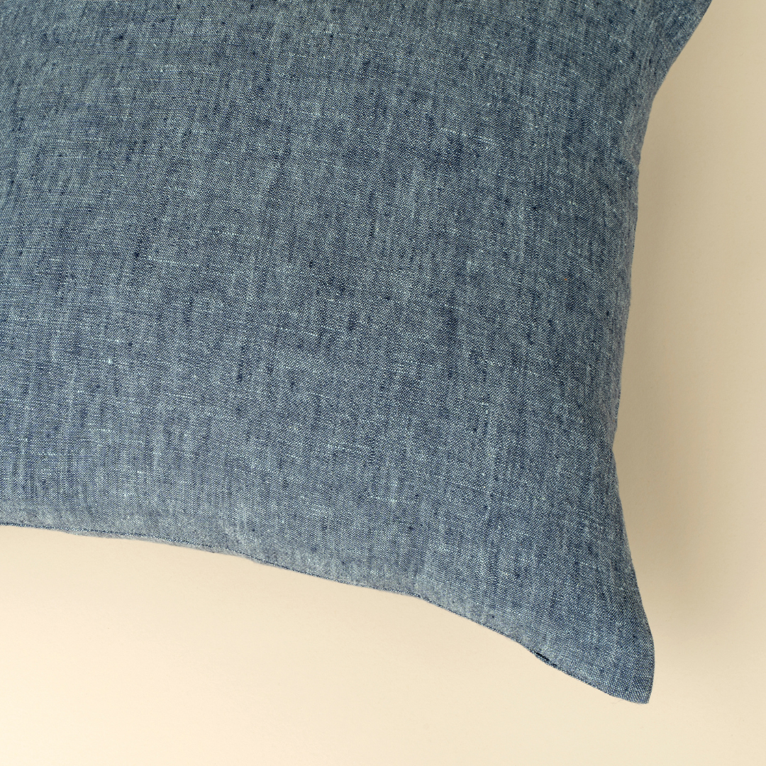Chambray Toss Pillow - Denim