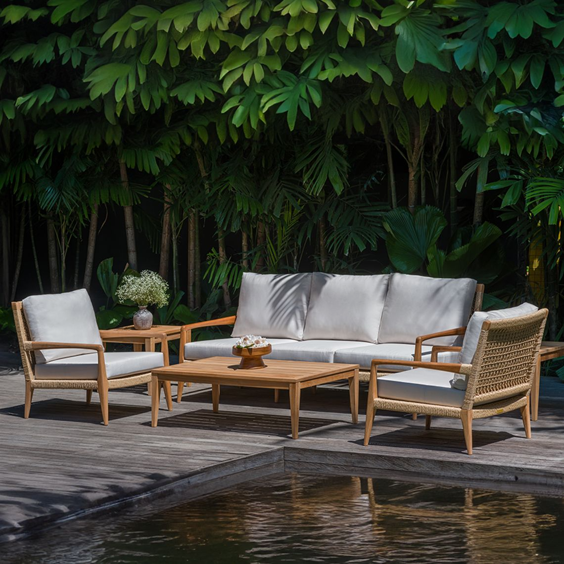 Kingsley Bate Barcelona Teak Sofa