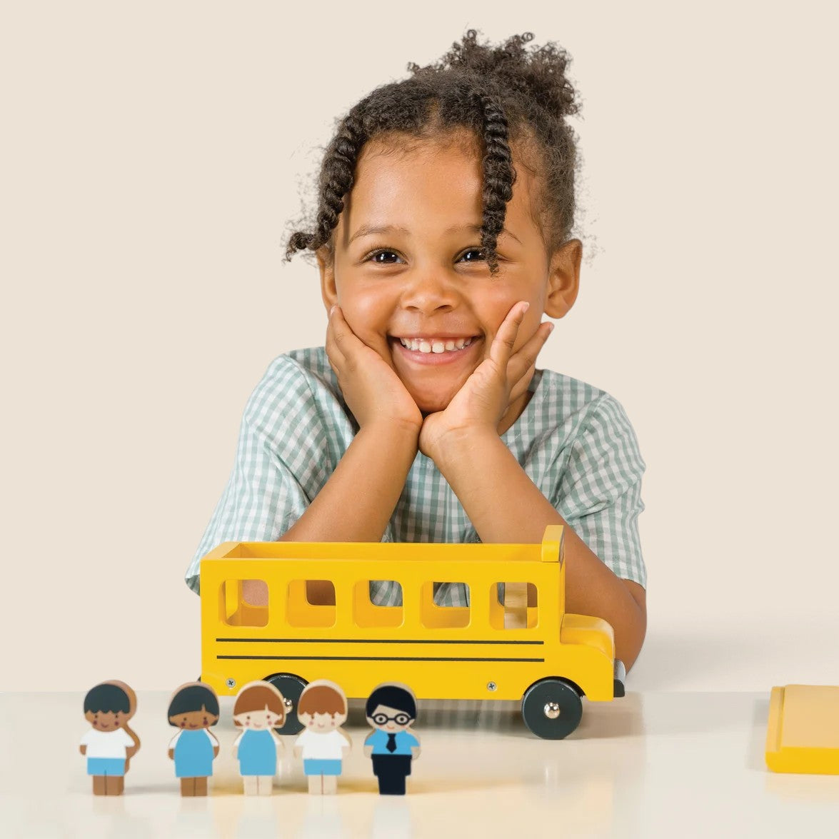 Kids Wood Sunny School Bus