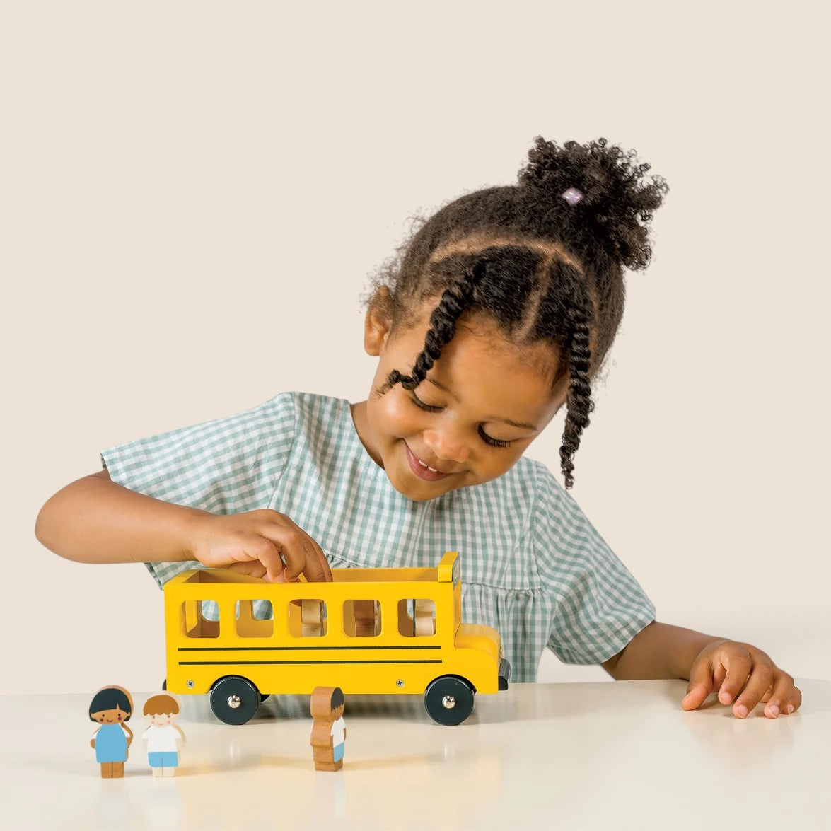 Kids Wood Sunny School Bus