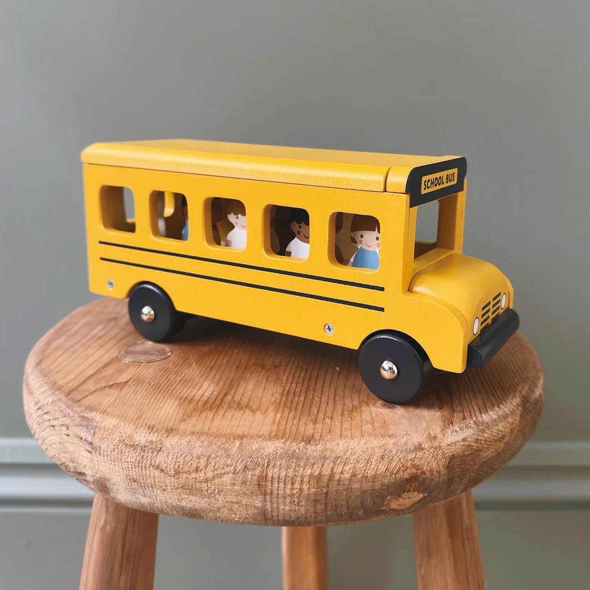 Kids Wood Sunny School Bus