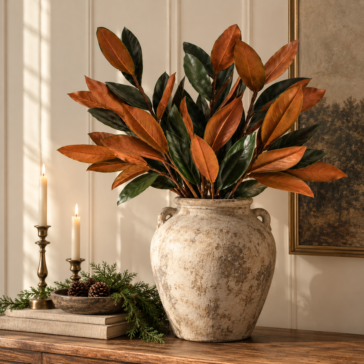Artificial Magnolia Leaves