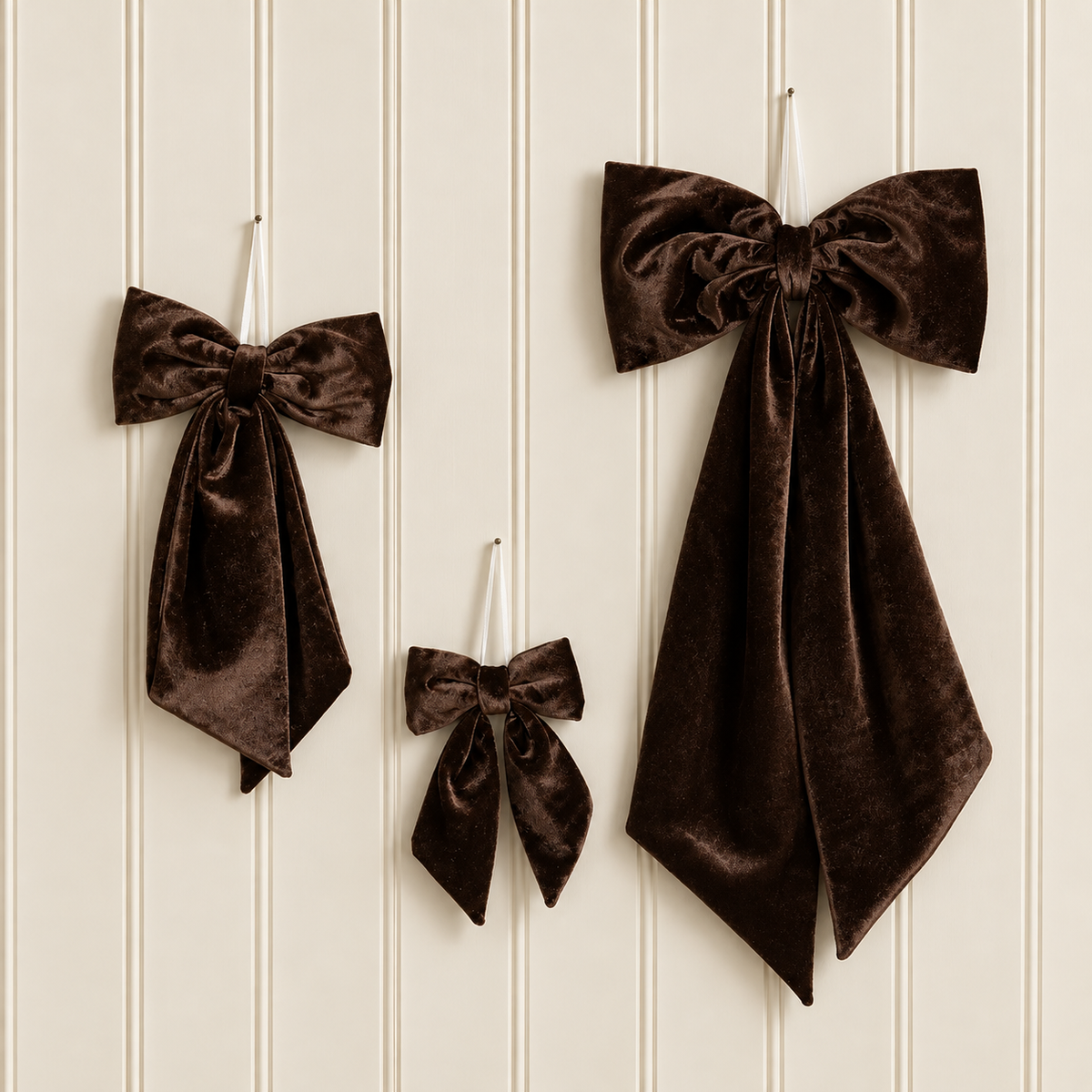 Hot Cocoa Brown Velvet Bow