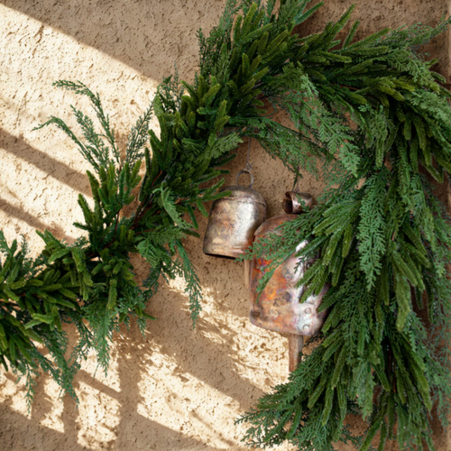 Artificial Real Touch 9ft Norfolk & Cypress Mix Garland