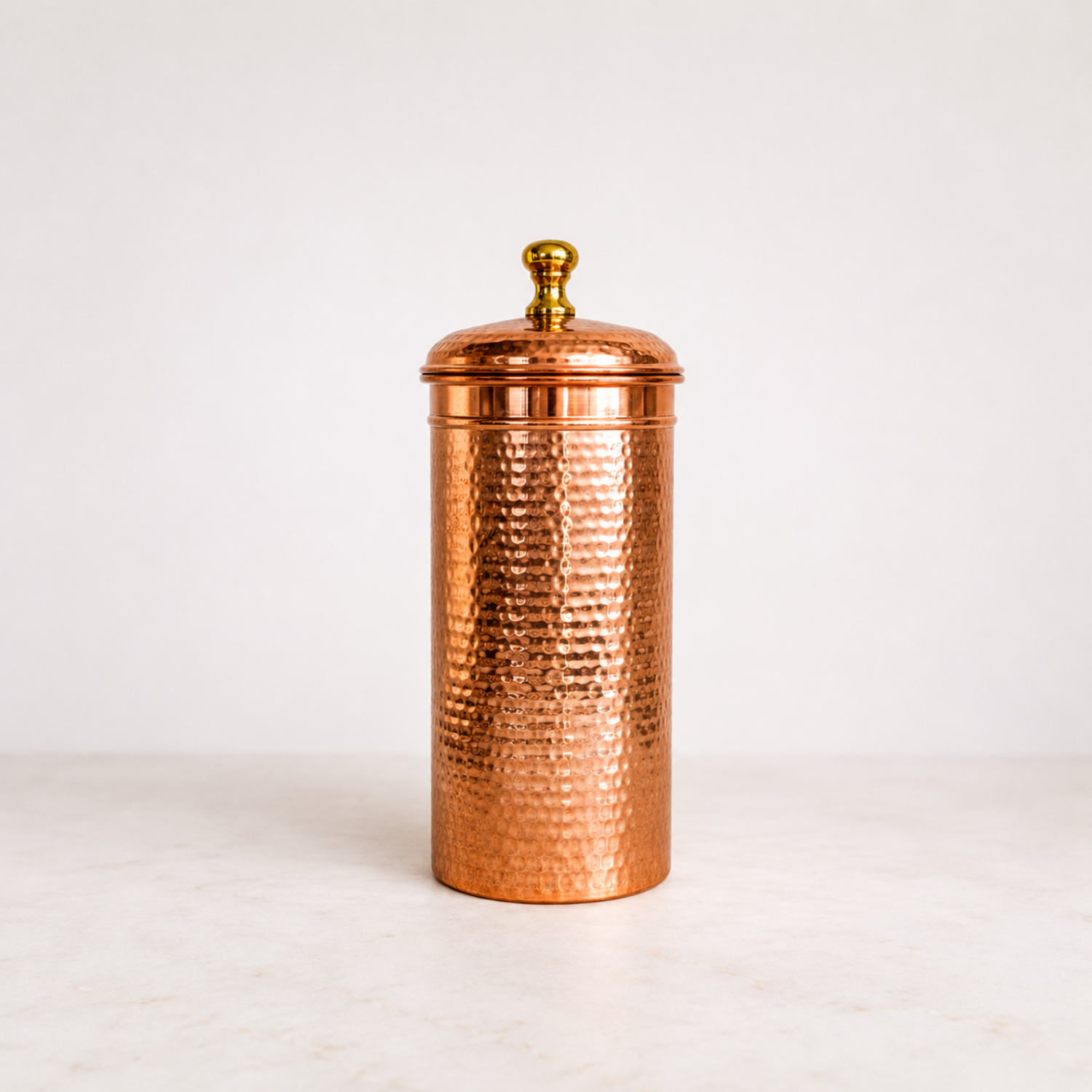 Hammered Copper Canister