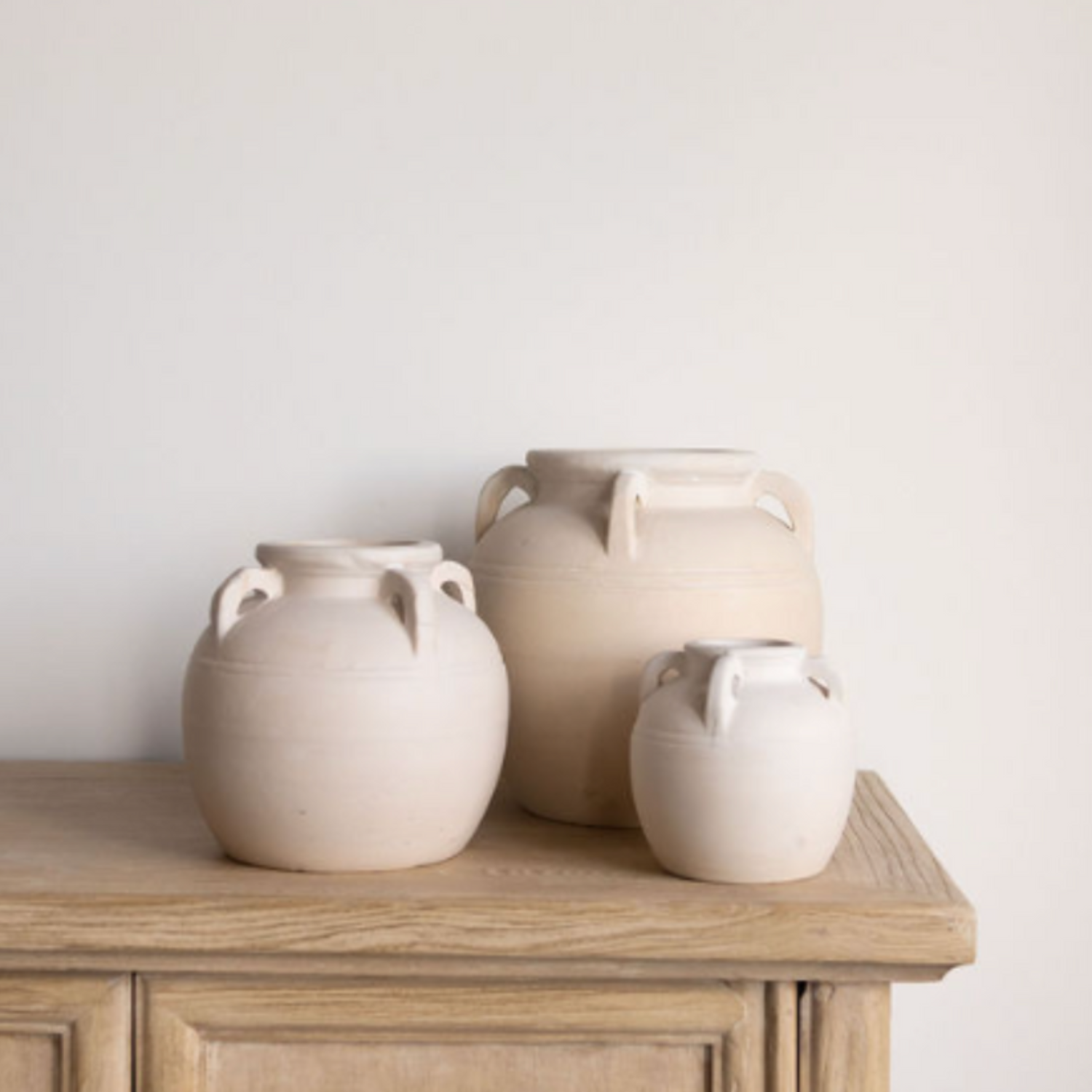 Mediterranean Terra Cotta Cream Vase