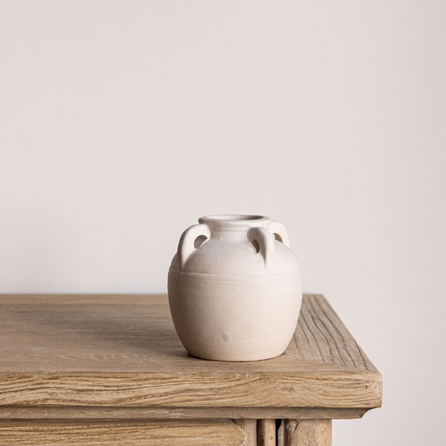 Mediterranean Terra Cotta Cream Vase