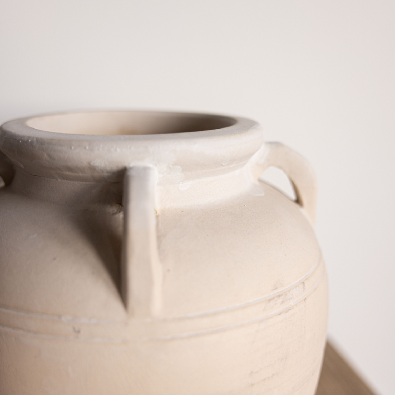 Mediterranean Terra Cotta Cream Vase
