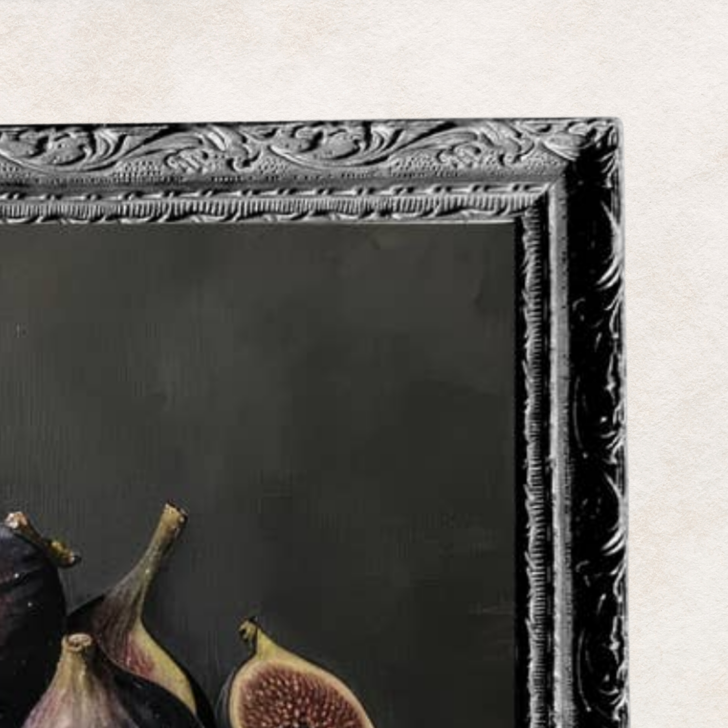 Still Life Fig Harvest French Black Framed Art