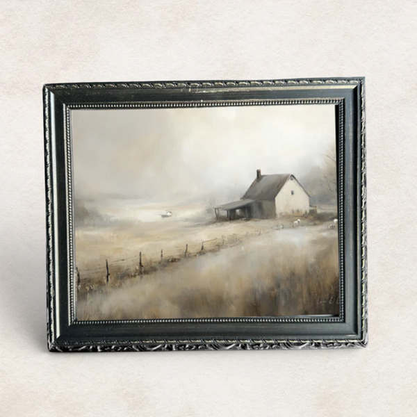 Autumn Home French Country Black Framed Wall Art