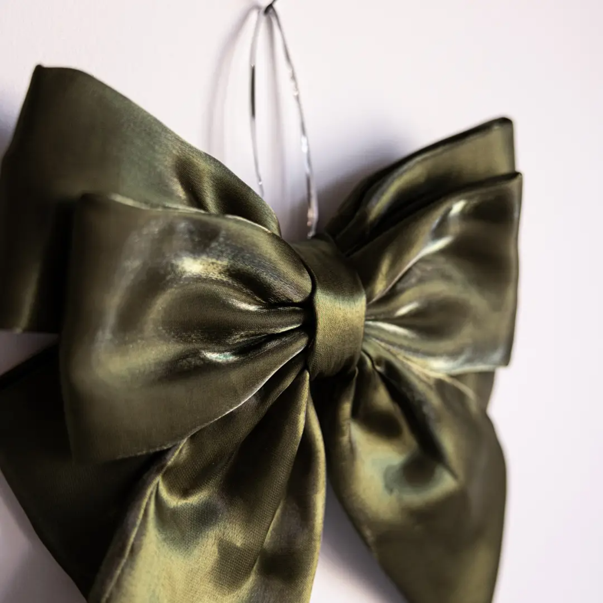 Olive Green Gauze Bow (Set of 3)