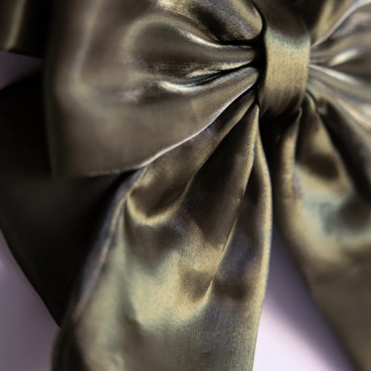 Olive Green Gauze Bow (Set of 3)
