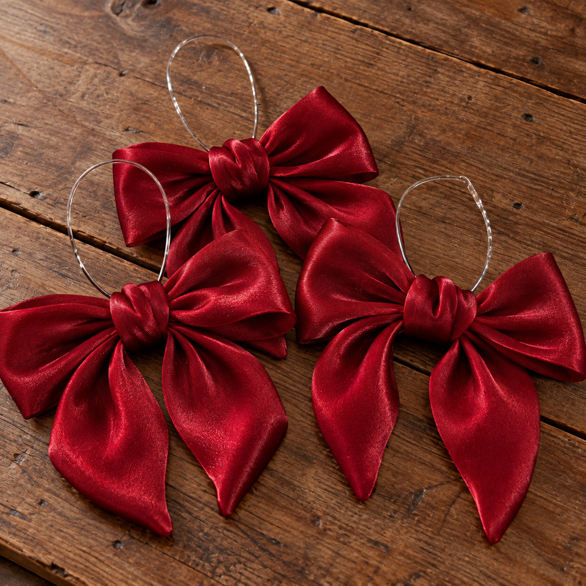 Gauze Berry Bow Set/3