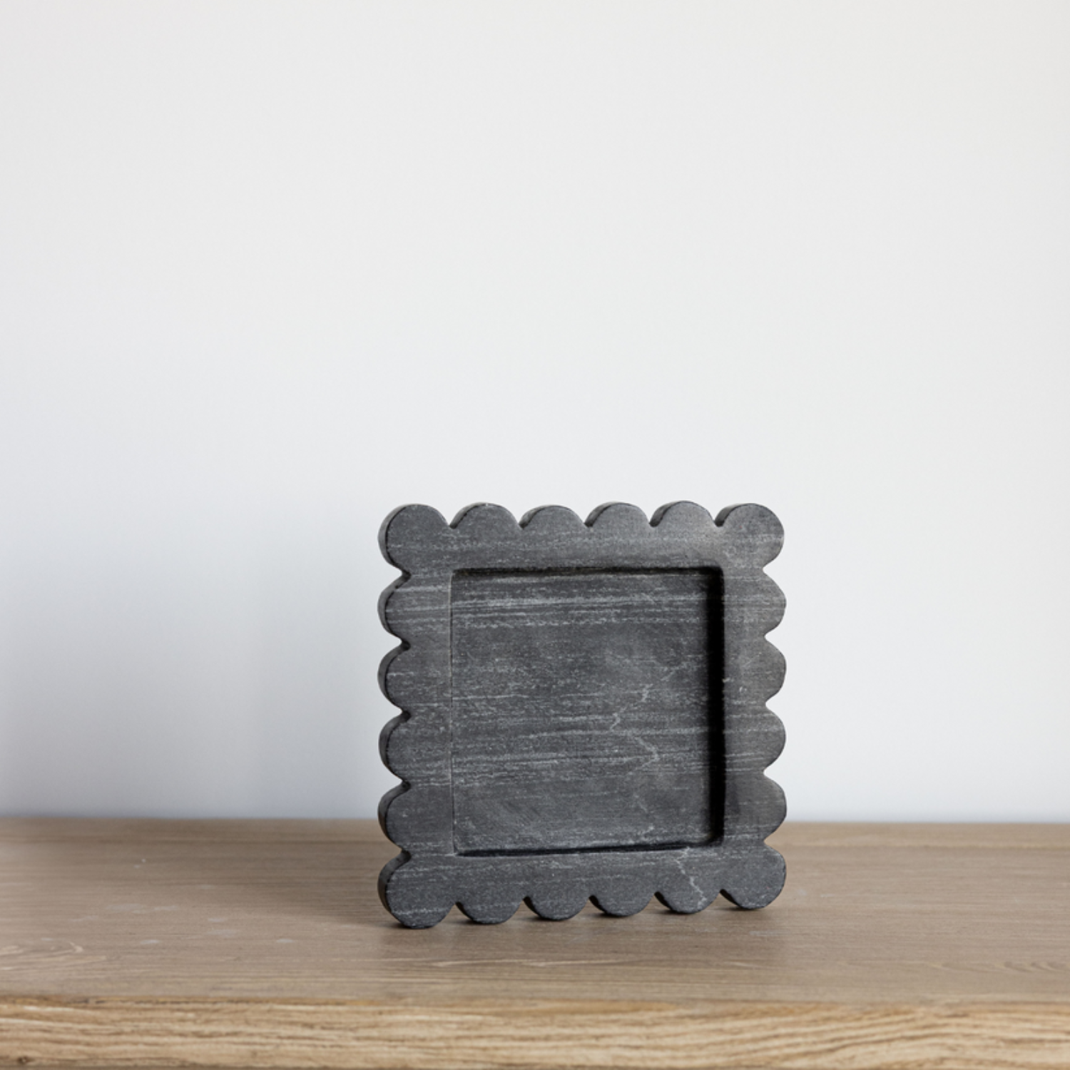 Scalloped Black Tray