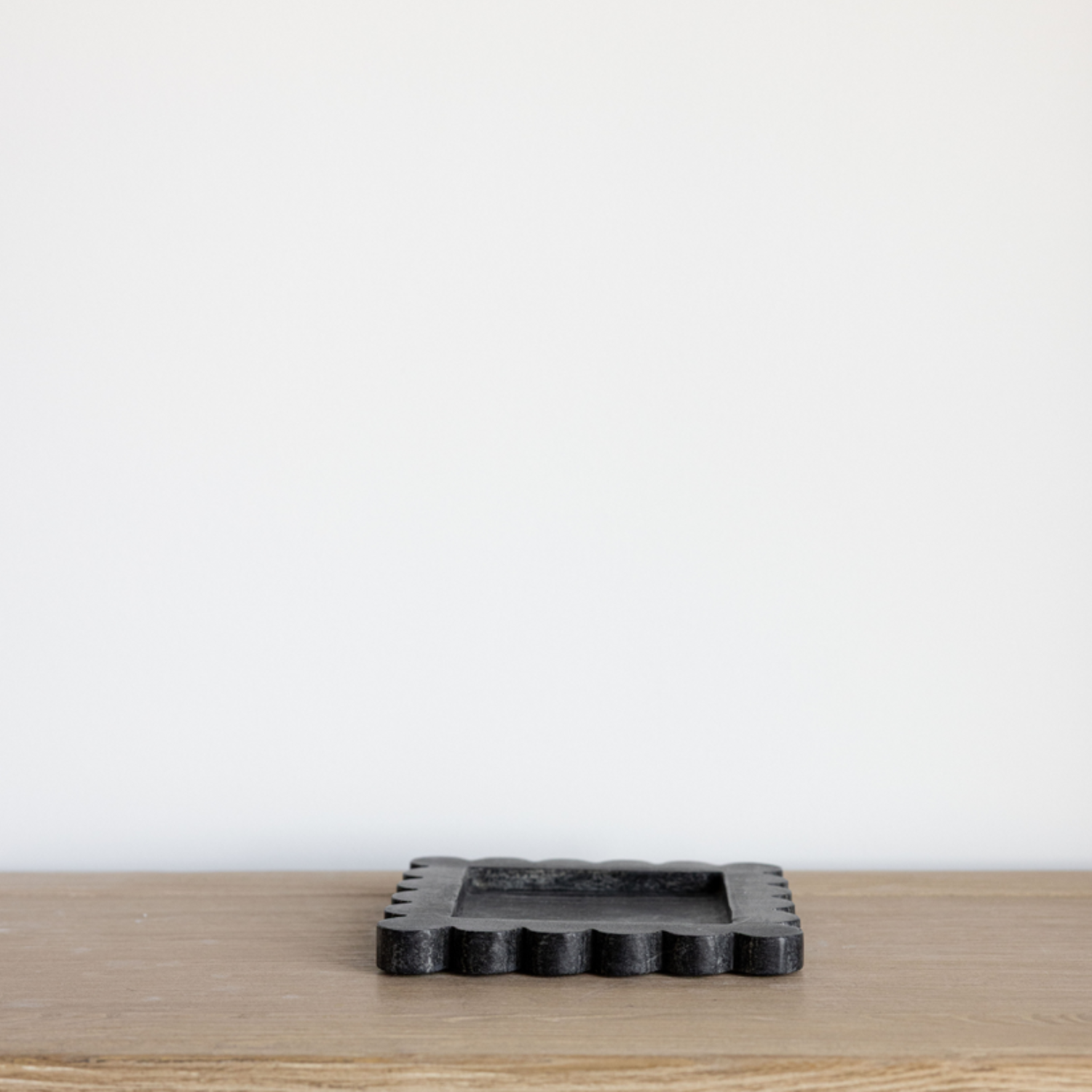 Scalloped Black Tray
