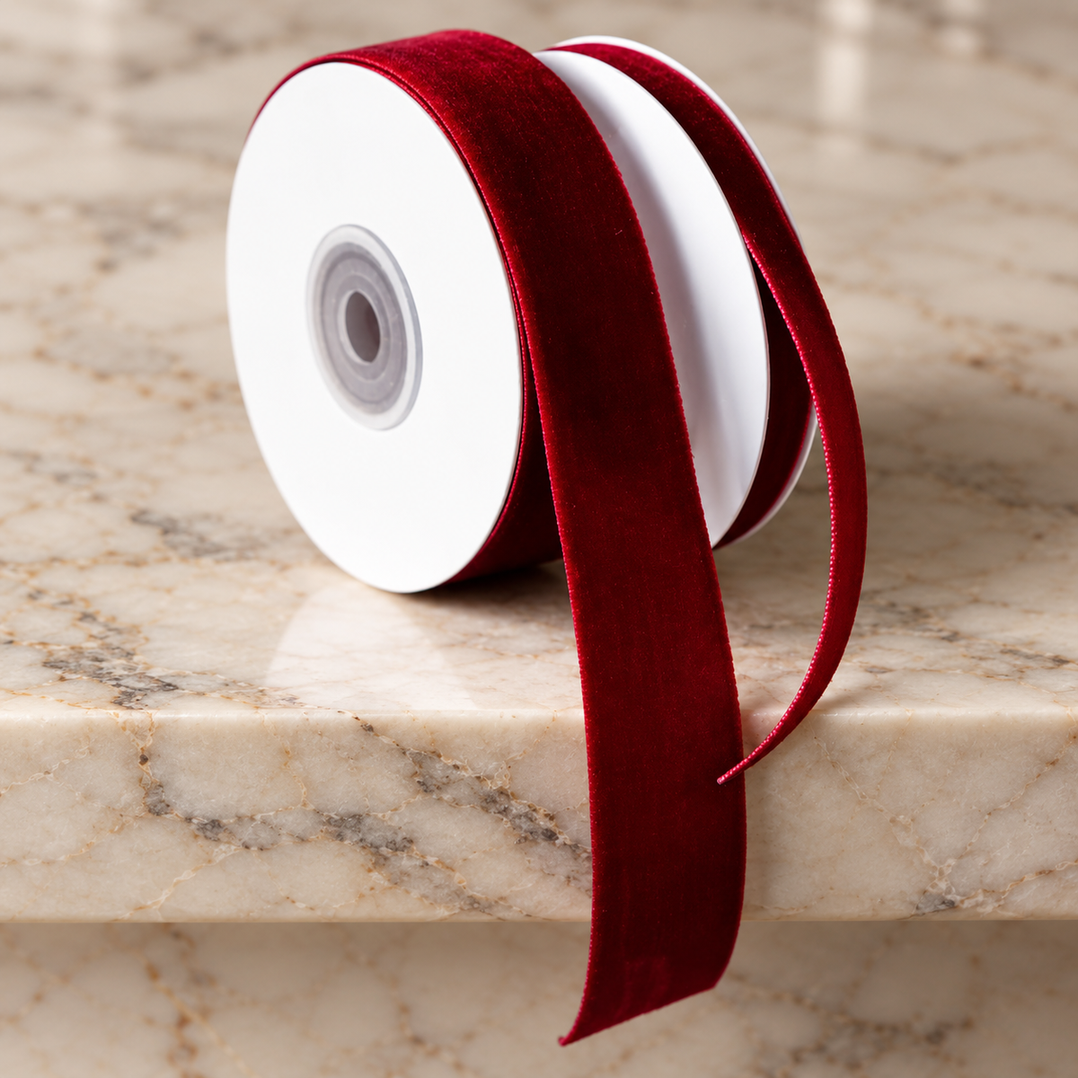 Garnet Red Velvet Gift Ribbon