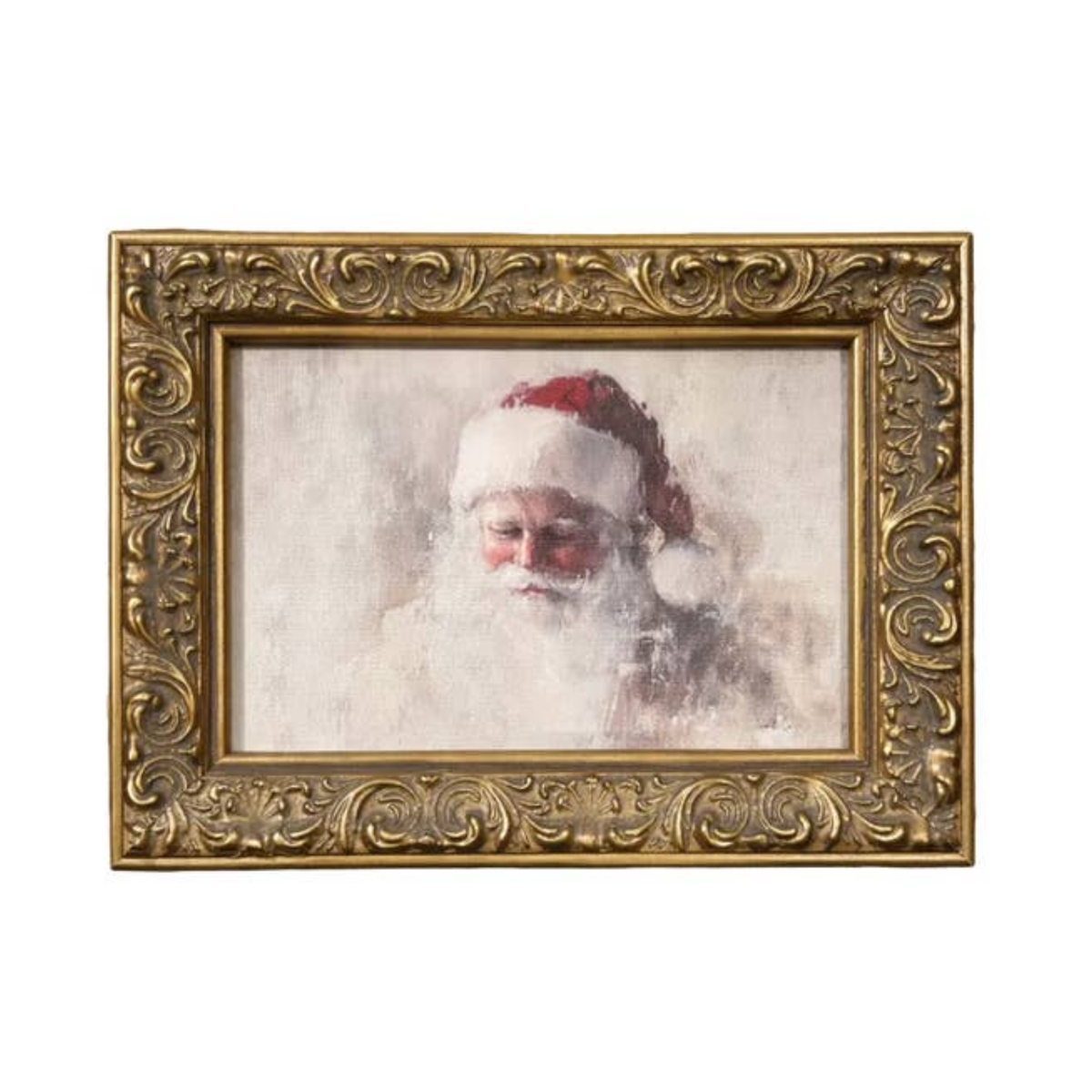 Still Life St Nick Antique Brass Framed Wall Art