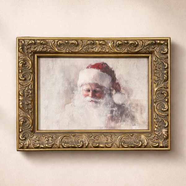 Still Life St Nick Antique Brass Framed Wall Art