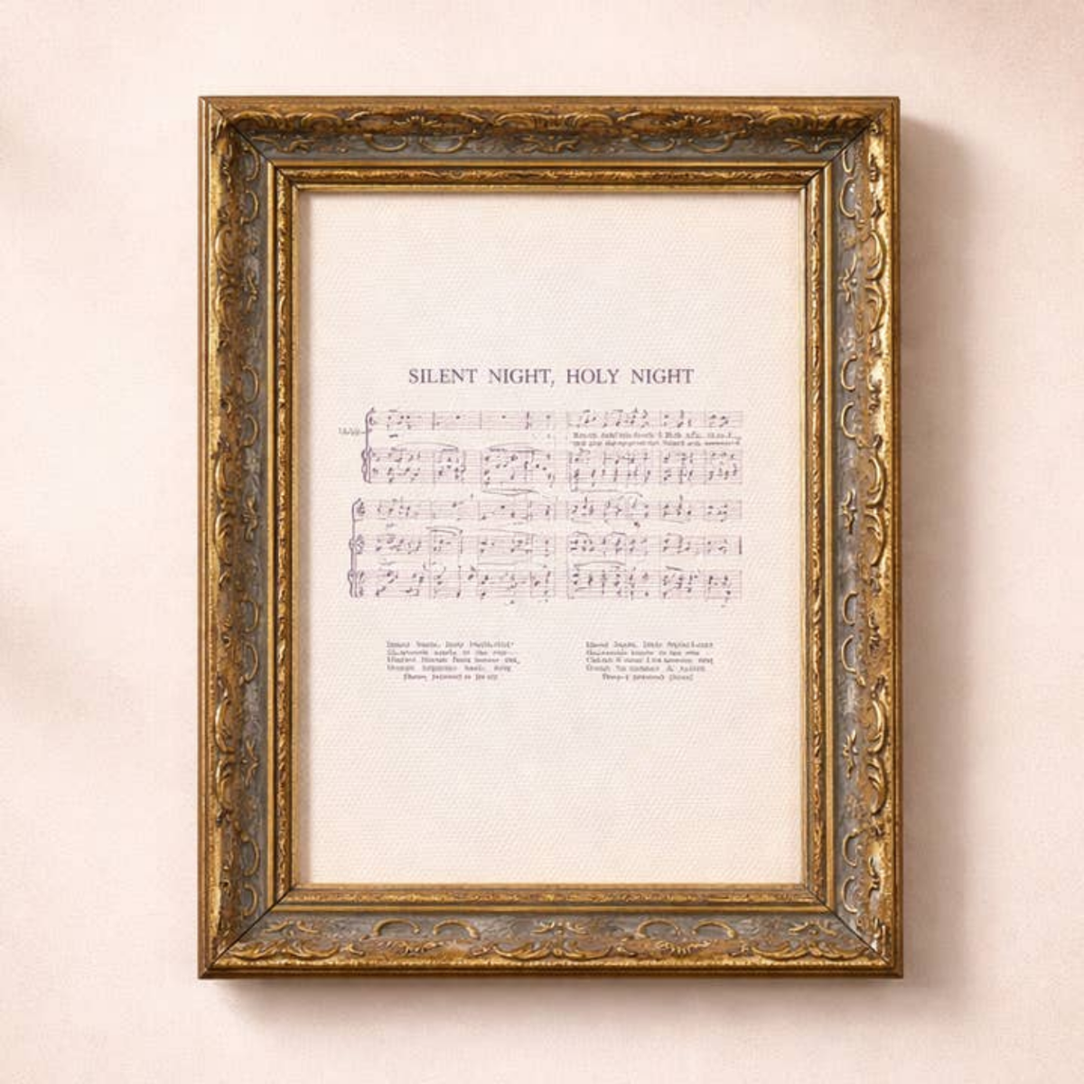 Silent Night Framed Wall Art