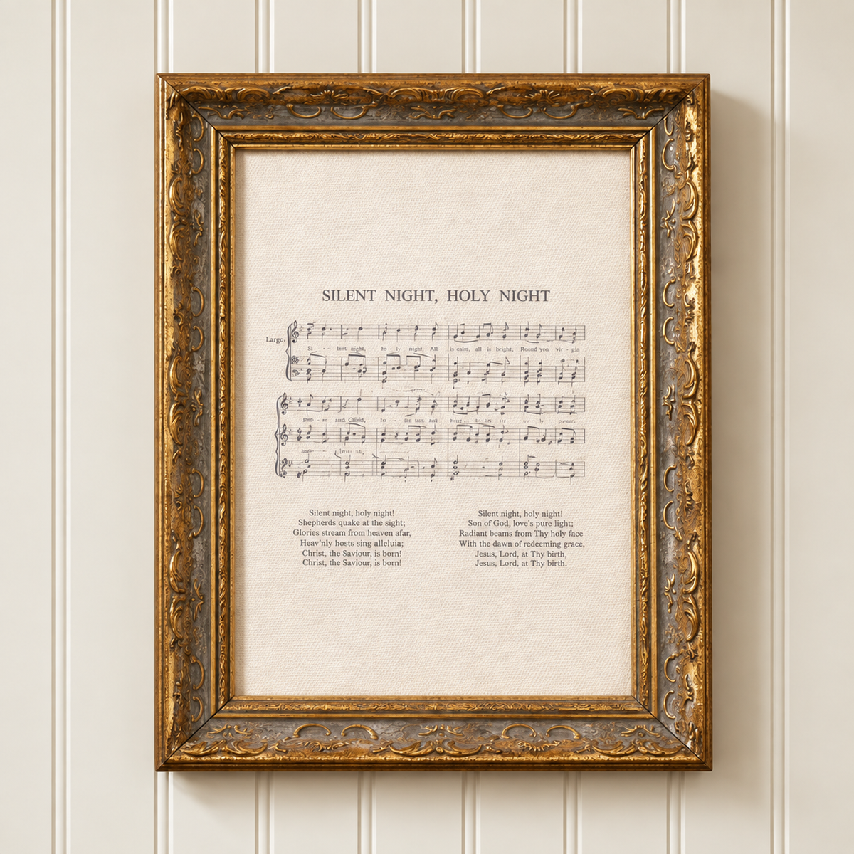 Silent Night Framed Wall Art