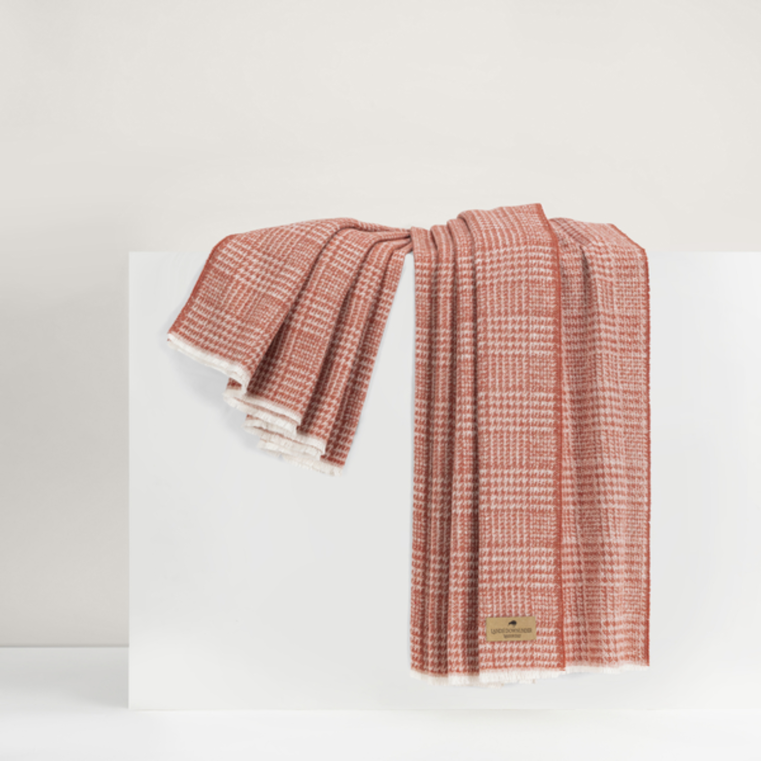Plaid Check Cotton Throw Blanket - Spicy Orange