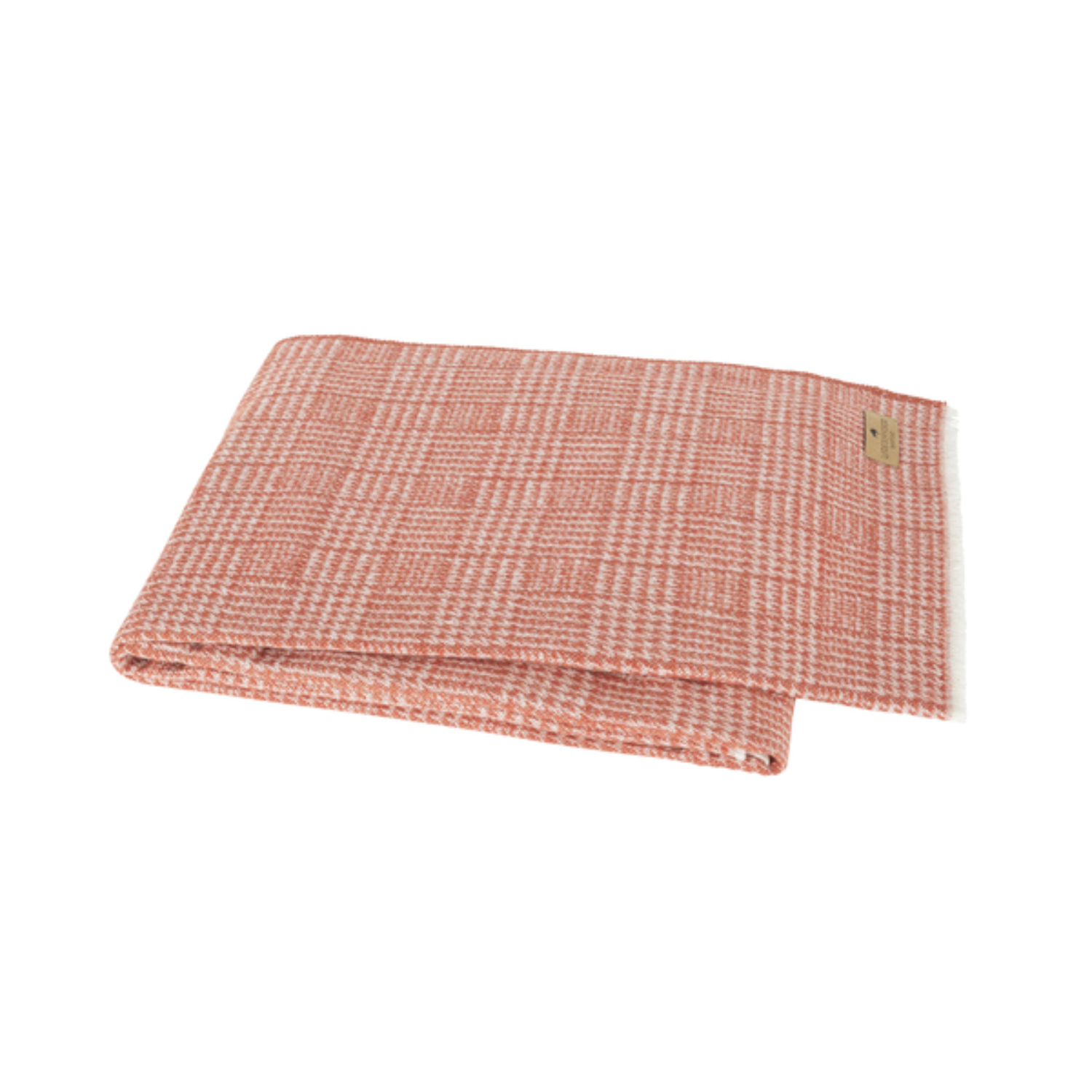 Plaid Check Cotton Throw Blanket - Spicy Orange