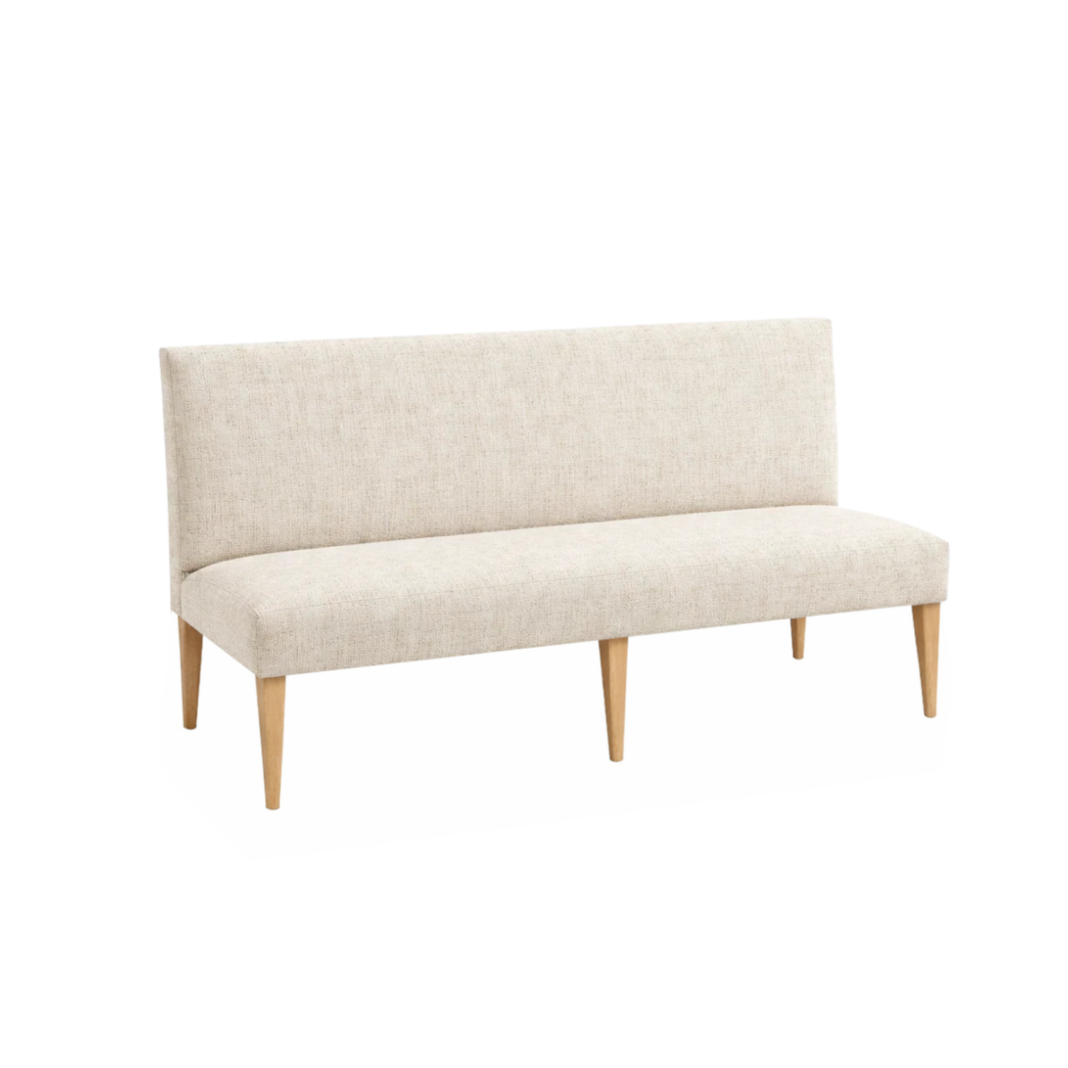 Classic Dining Banquette Bench - Crypton® Calm Ecru