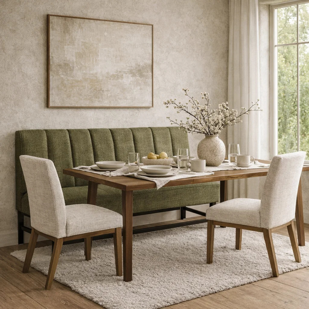 Channel Dining Banquette Bench - Astor Hemlock