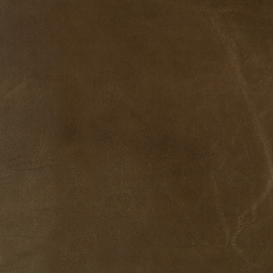 York 42" Square Ottoman - Stadler Toffee Leather